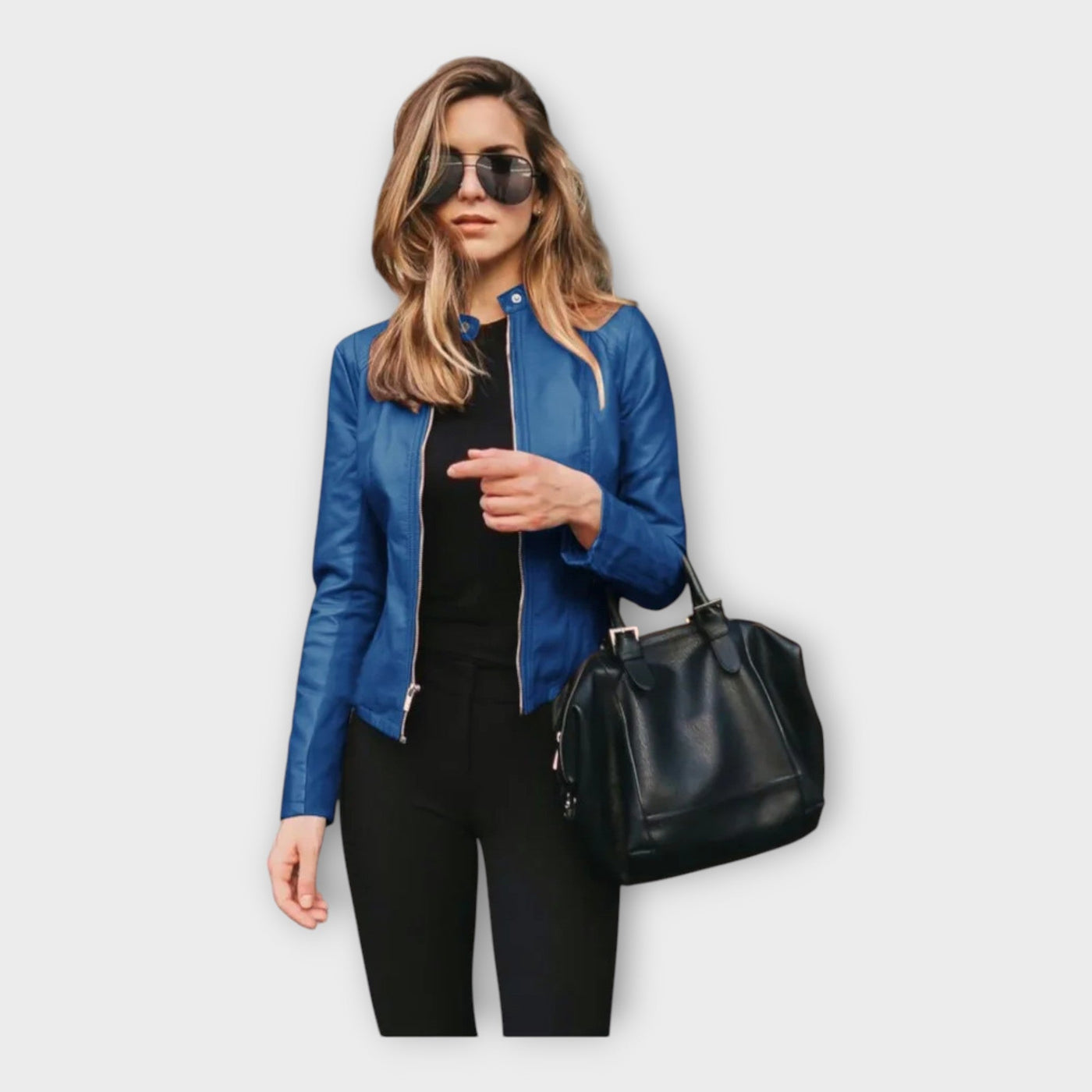 Modern leather jacket