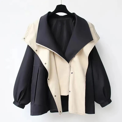 Windproof two-tone jacket