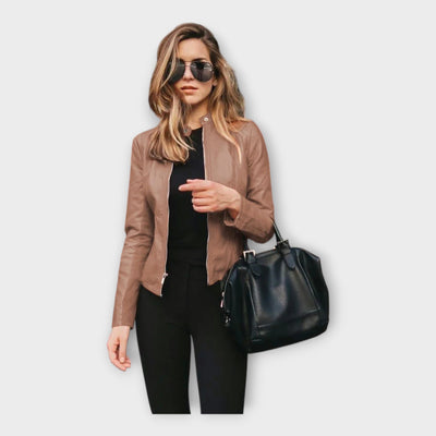 Modern leather jacket