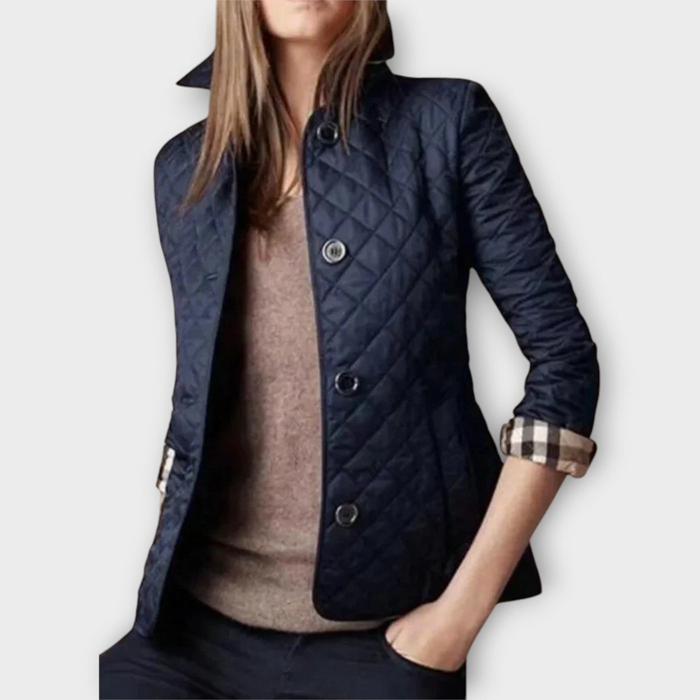 Quilted elegant blazer