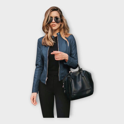 Modern leather jacket