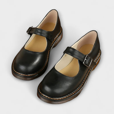 Classic Buckled Mary Jane Flats