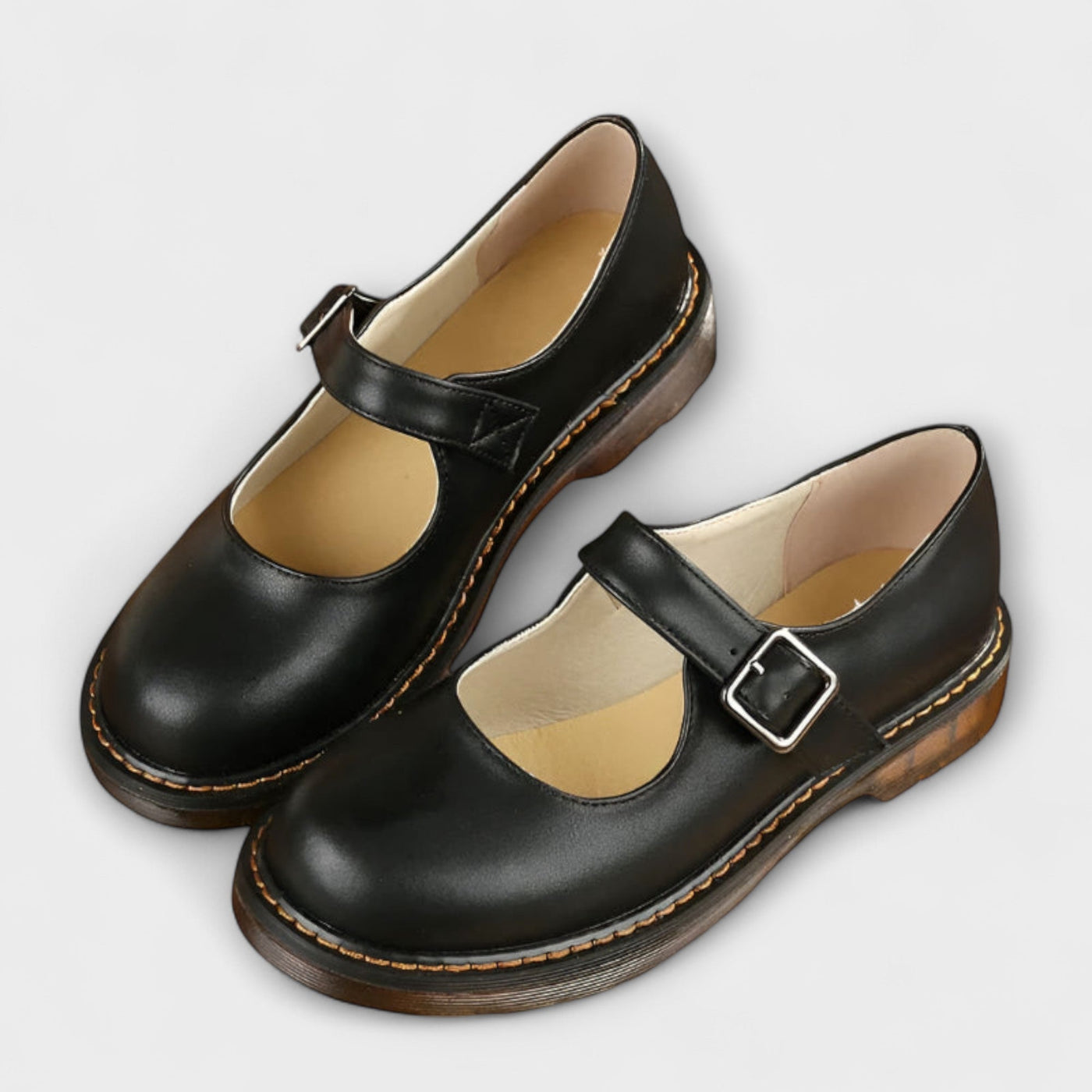 Classic Buckled Mary Jane Flats