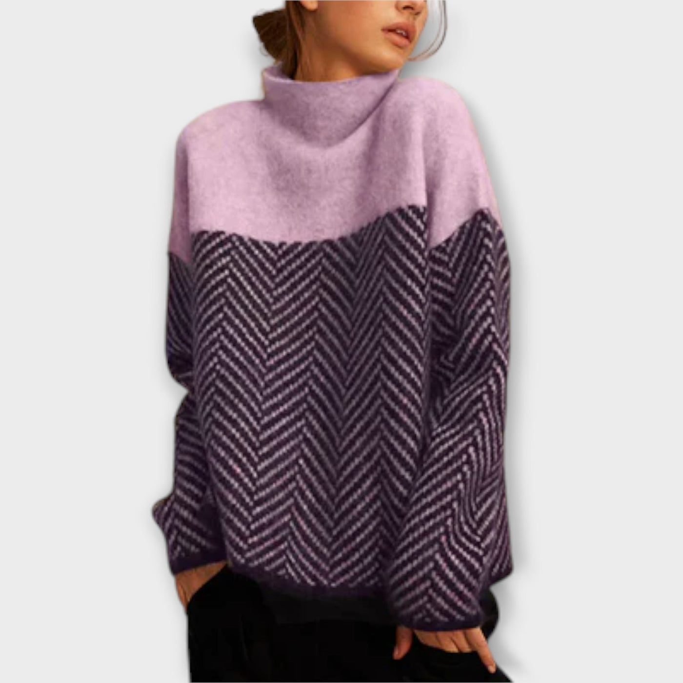 Soft high-neck sweater