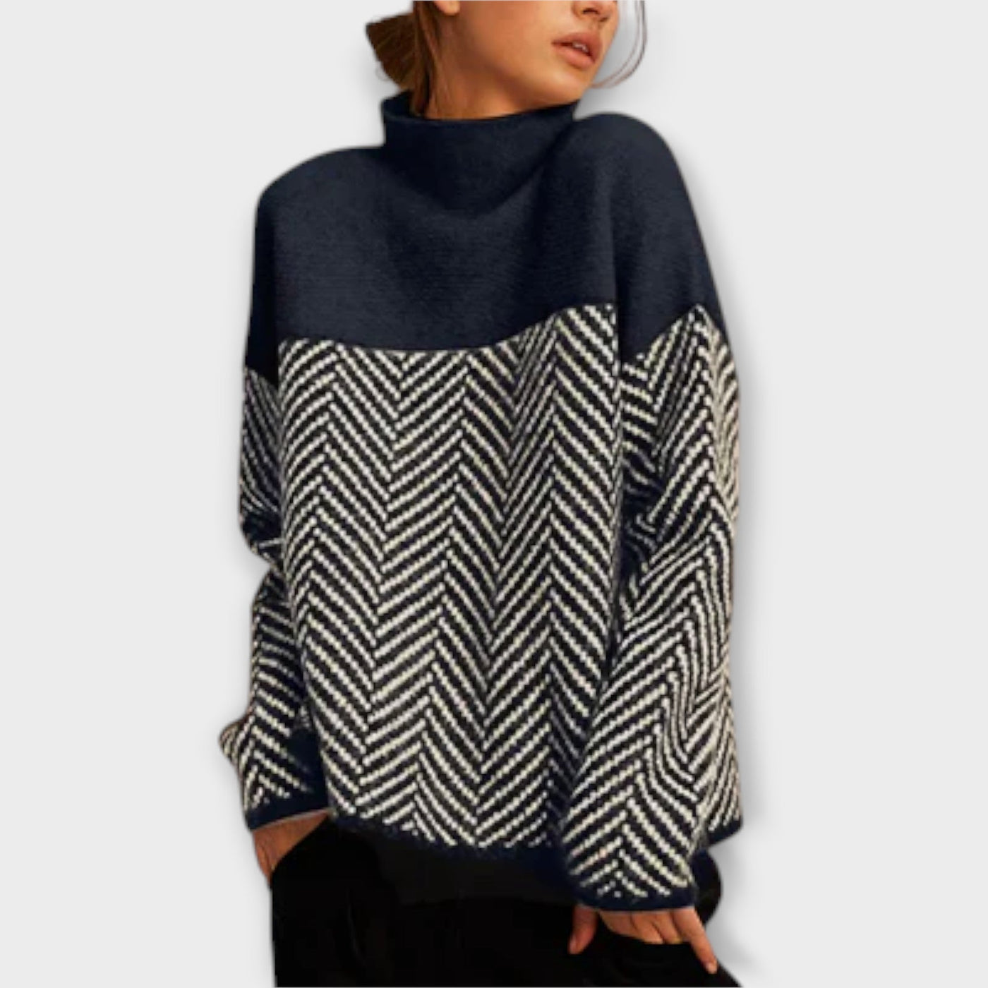 Soft high-neck sweater