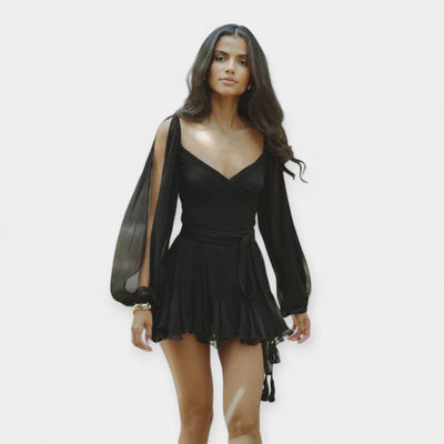 Romantic short-sleeved dress