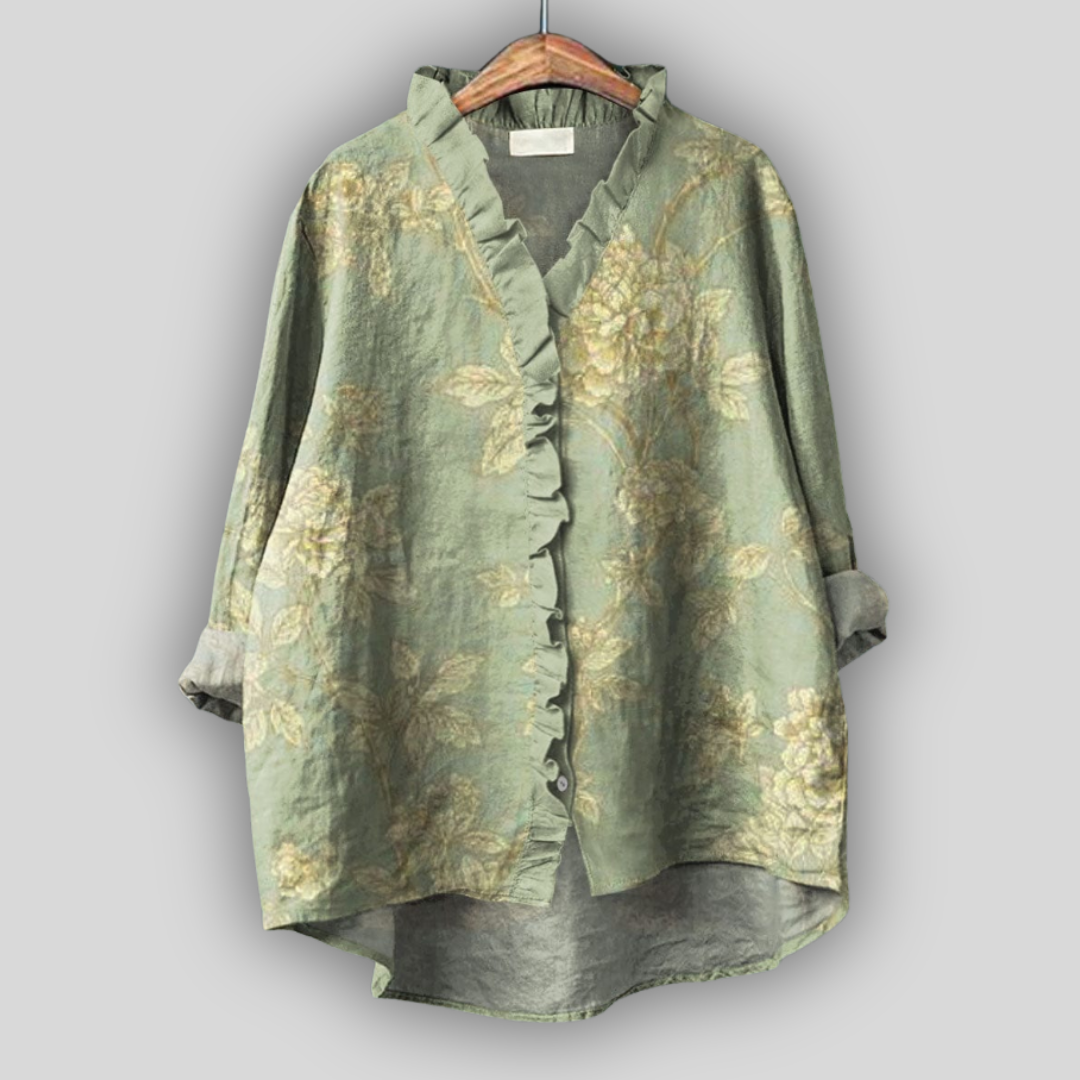Golden Green Wind Blouse