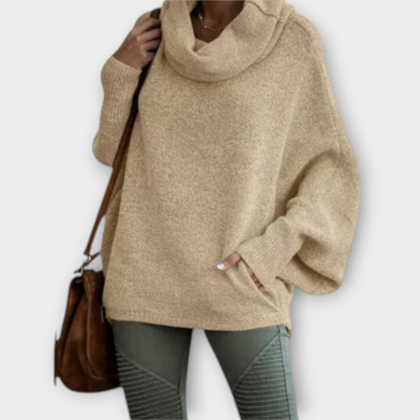 Elegant high-neck sweater