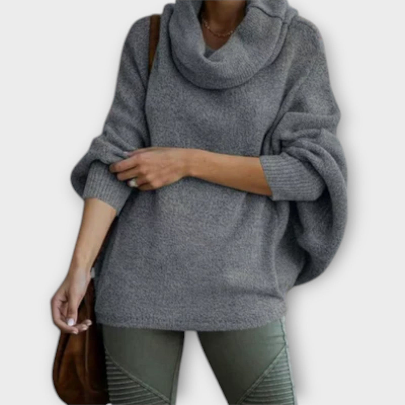Elegant high-neck sweater