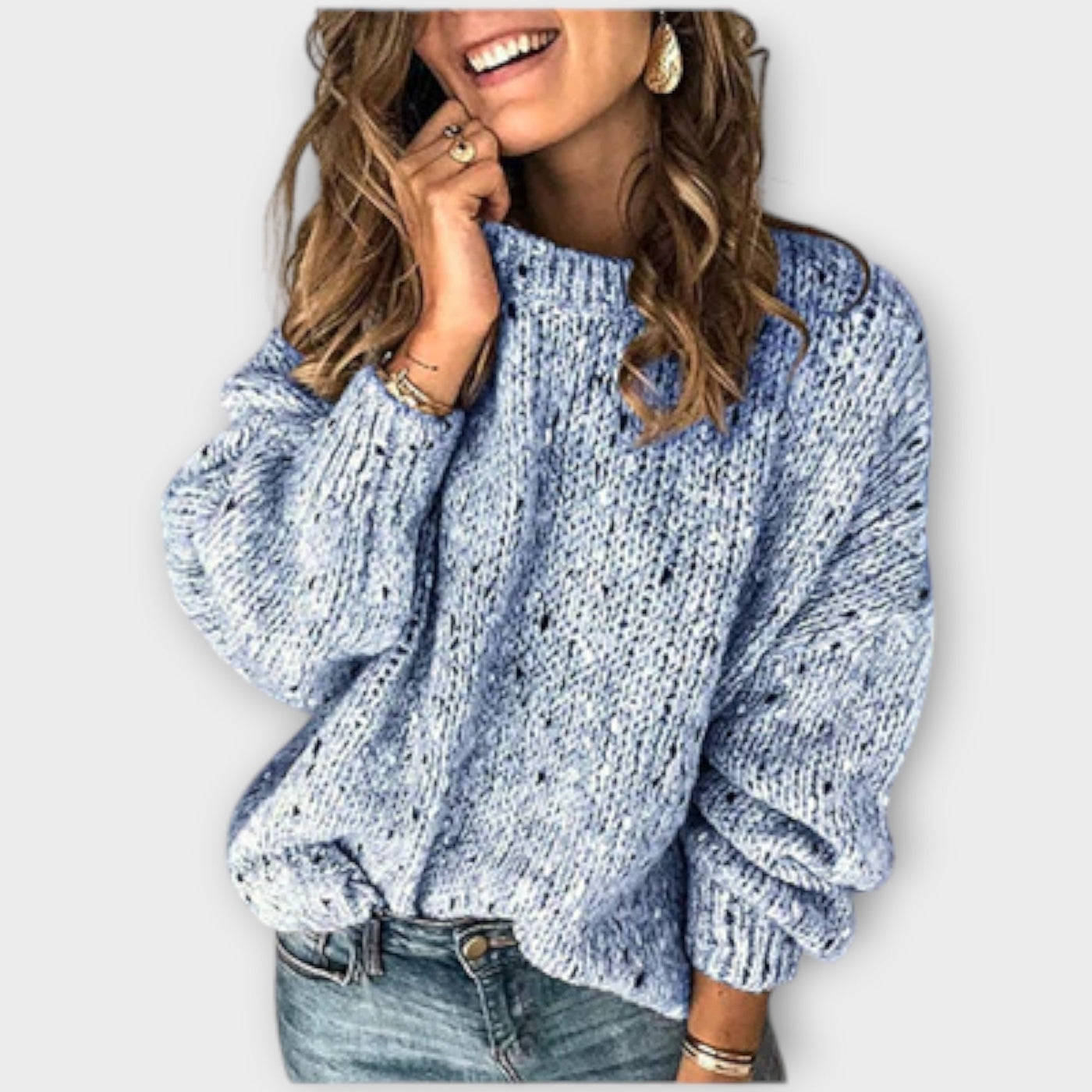Cozy retro knitted sweater
