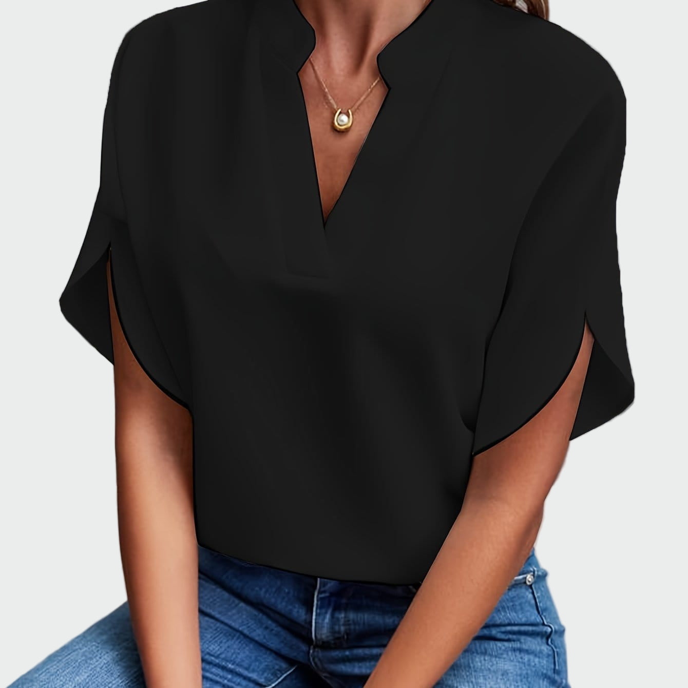 Draped pattern shirt