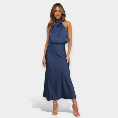 Off-the-shoulder maxi dress
