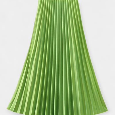 Long pleated skirt