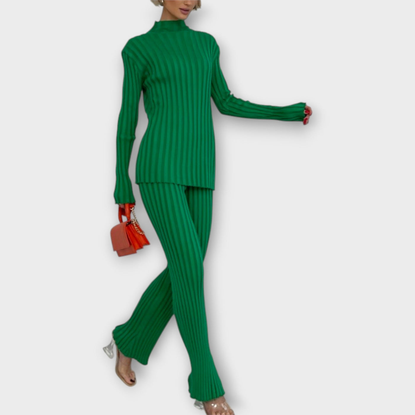 Knitted set with a modern design