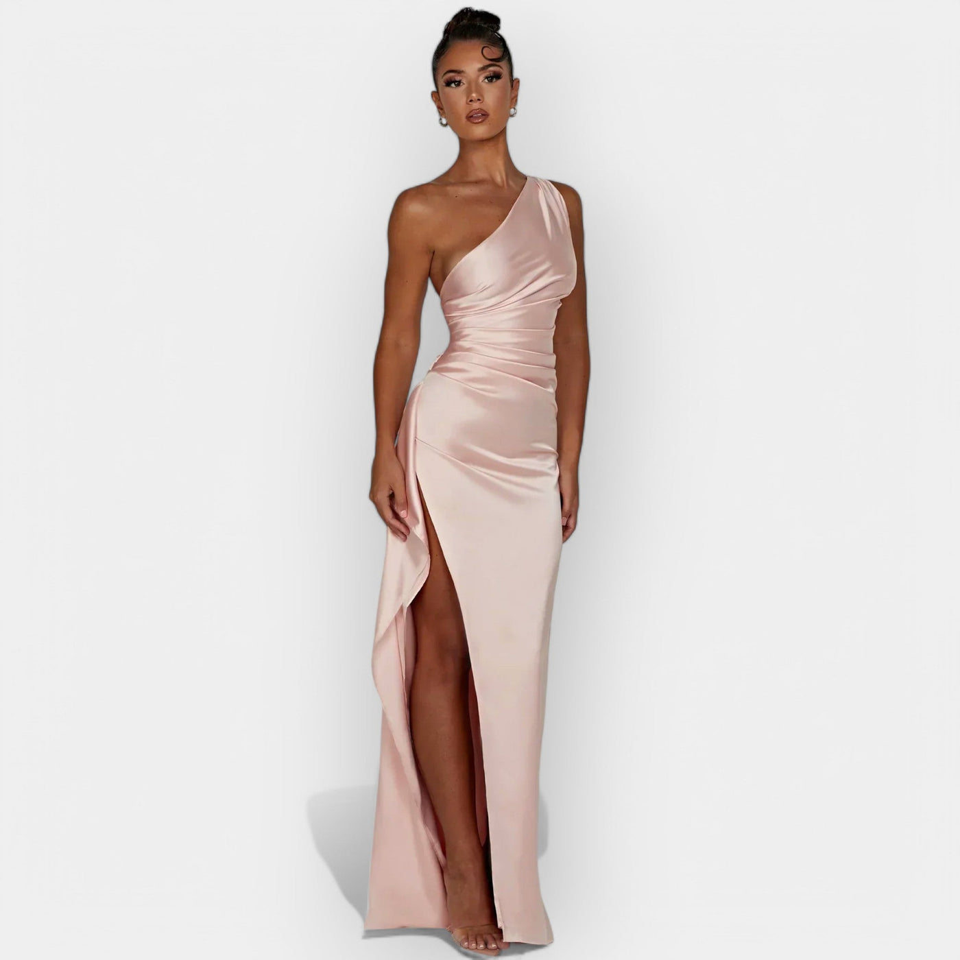 Satin dress for elegant evenings
