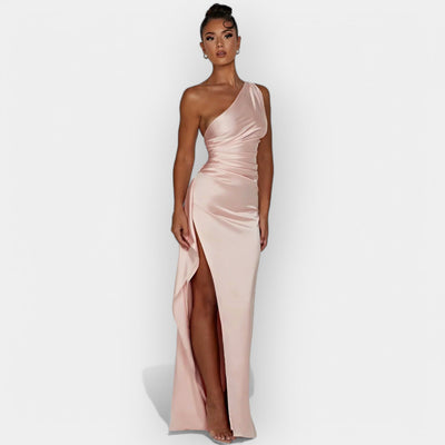 Satin dress for elegant evenings