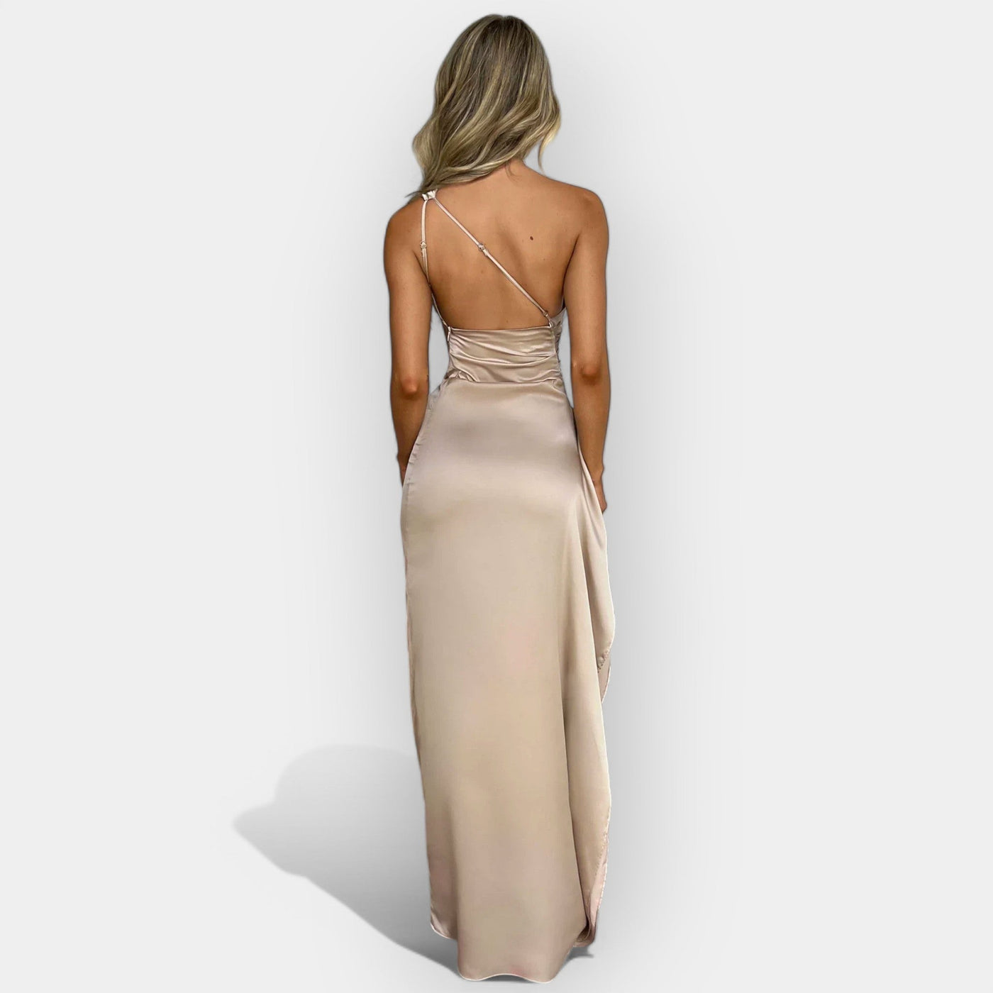 Satin dress for elegant evenings