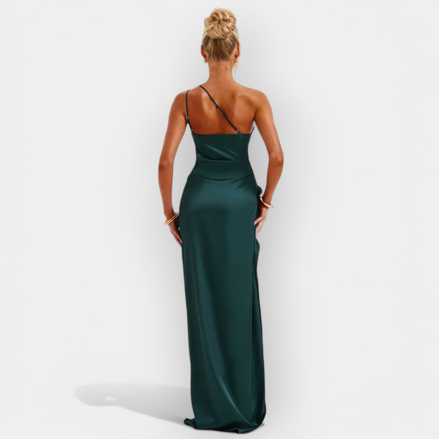 Satin dress for elegant evenings