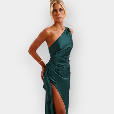 Satin dress for elegant evenings