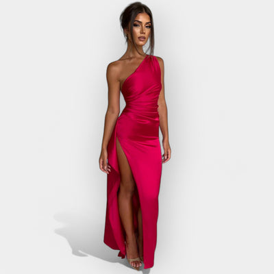 Satin dress for elegant evenings