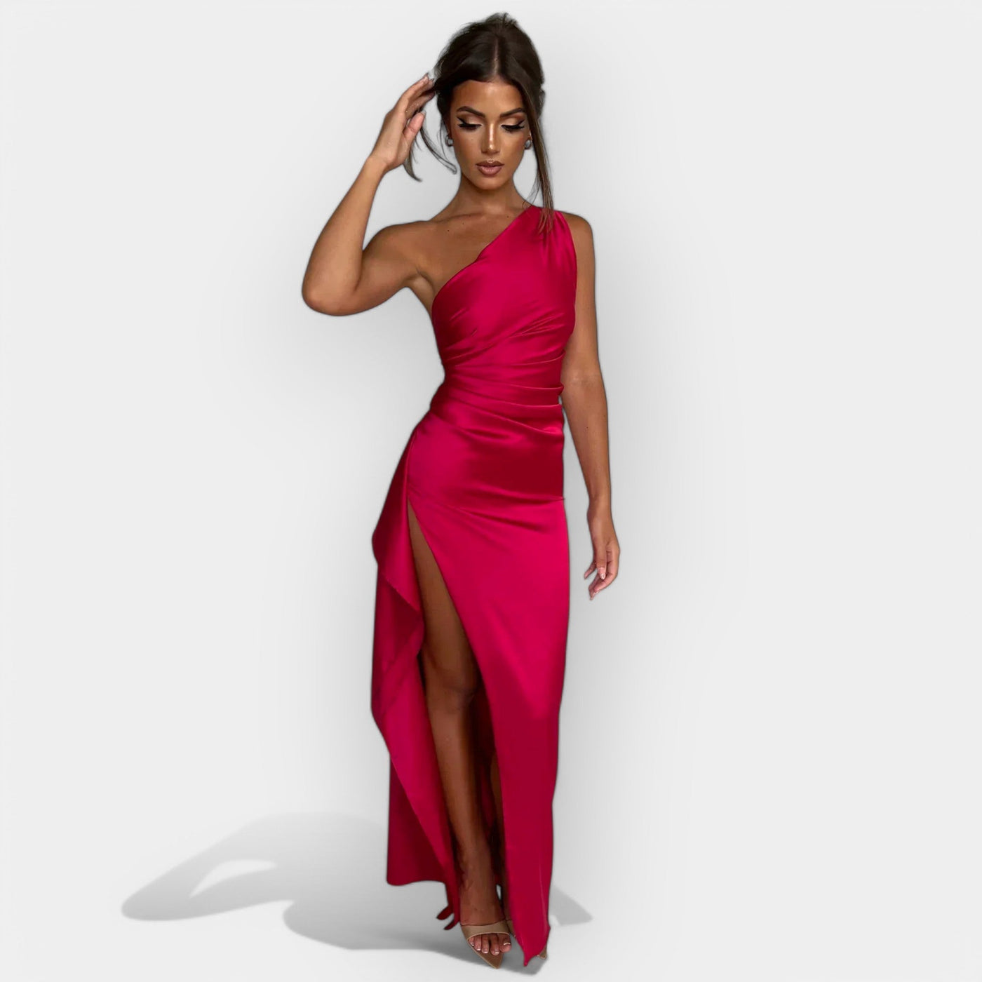 Satin dress for elegant evenings