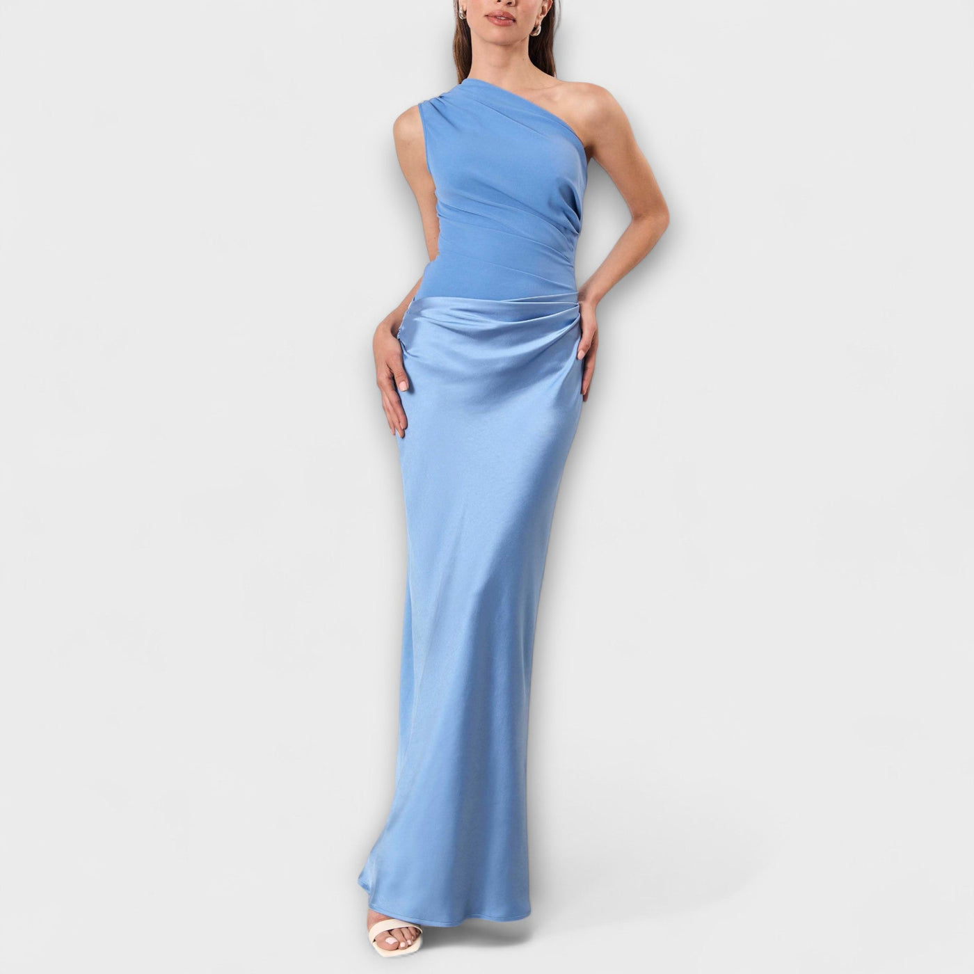 One-shoulder maxi dress