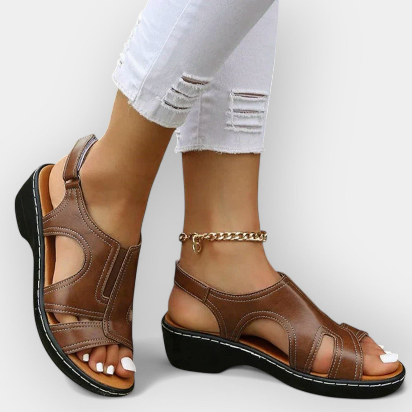 Leather sandals