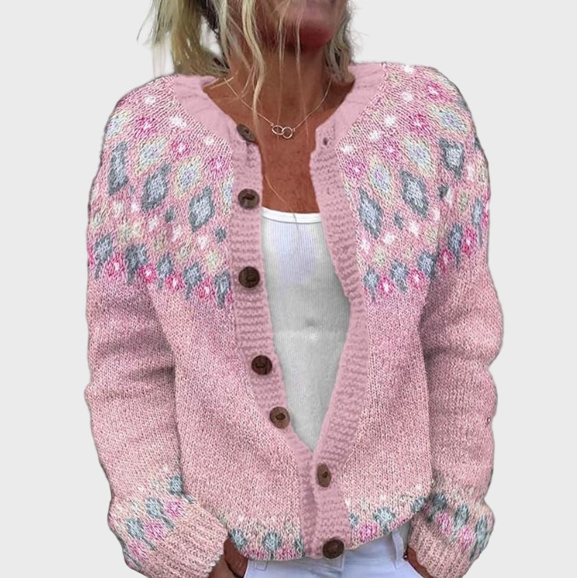 Knitted vest with elegant design