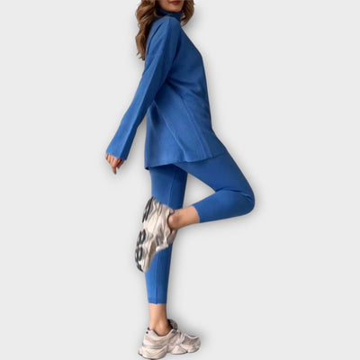 Knitted set with a modern aesthetic