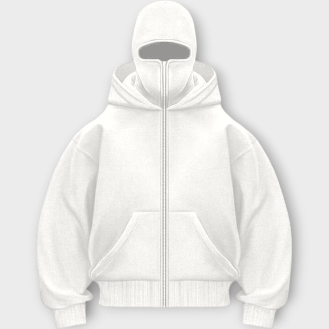 Hooded sweatshirt with front zip