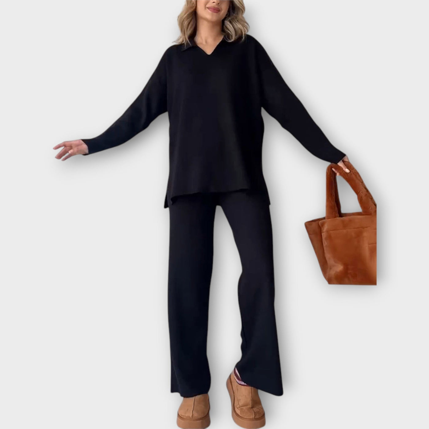 A set with relaxed lines and minimalist design