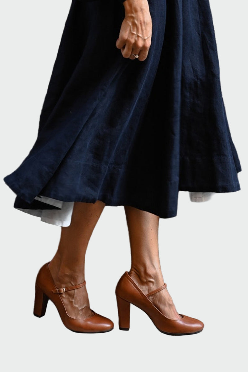 Classic Block Heel Pumps