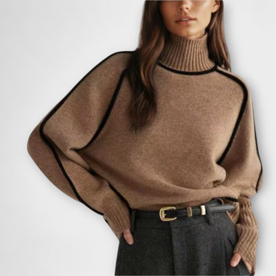Soft and stylish high-neck sweater