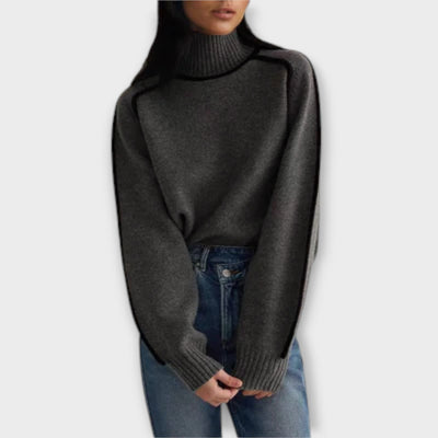 Soft and stylish high-neck sweater