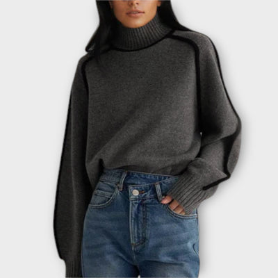 Soft and stylish high-neck sweater