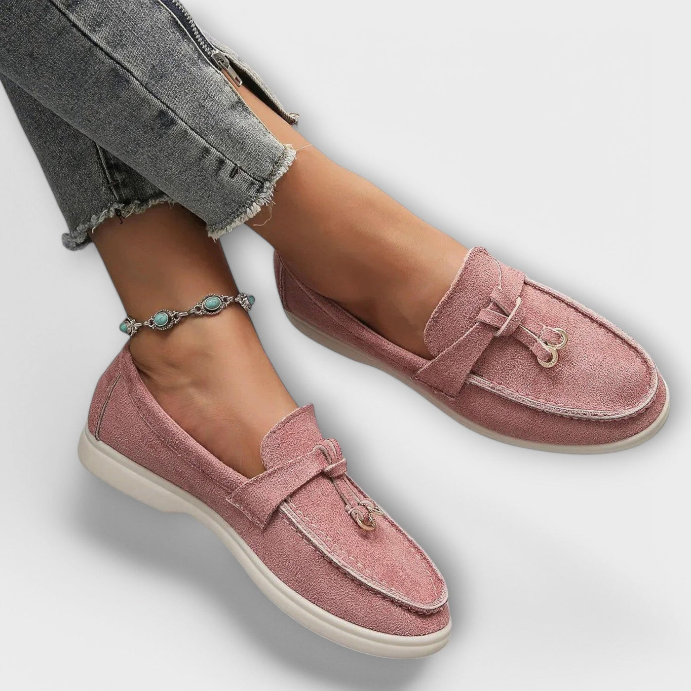 Feminine Tassel Detail Loafer Flats