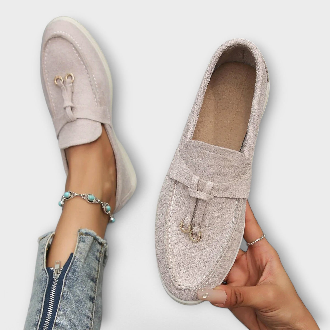 Feminine Tassel Detail Loafer Flats
