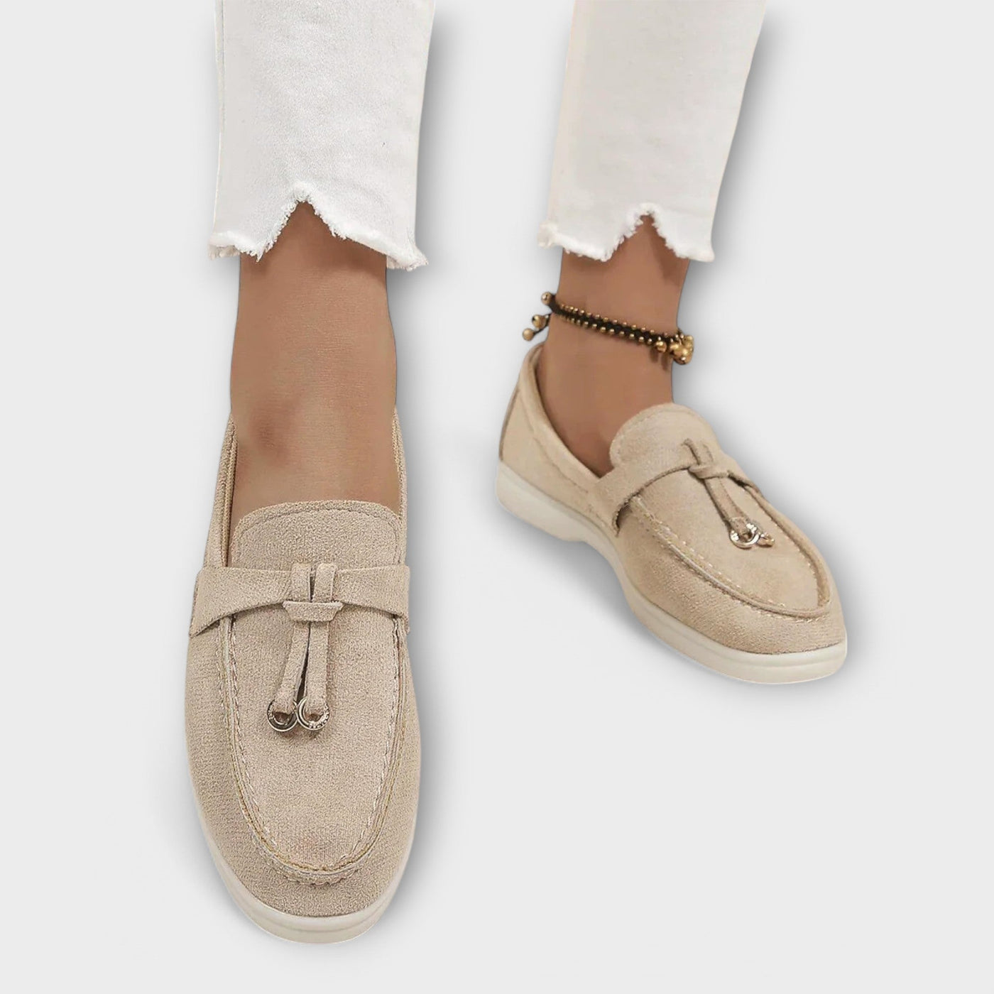 Feminine Tassel Detail Loafer Flats