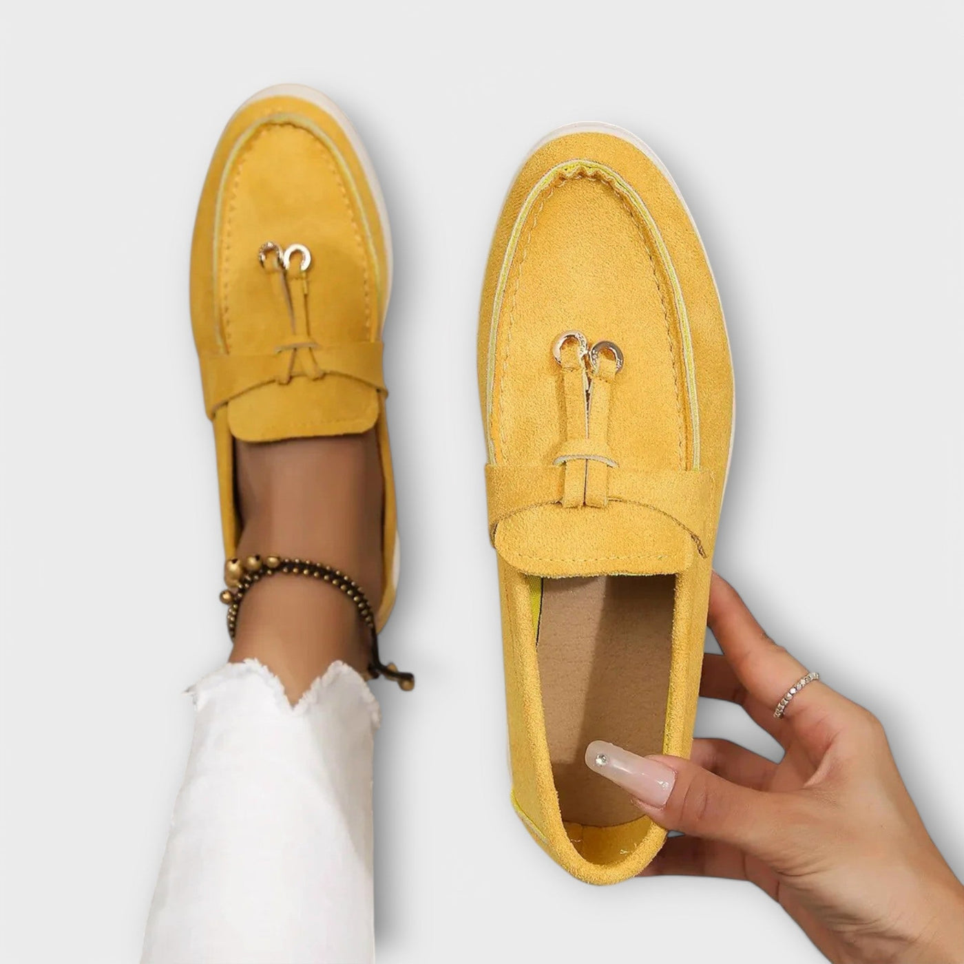 Feminine Tassel Detail Loafer Flats