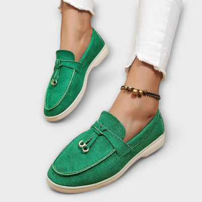 Feminine Tassel Detail Loafer Flats