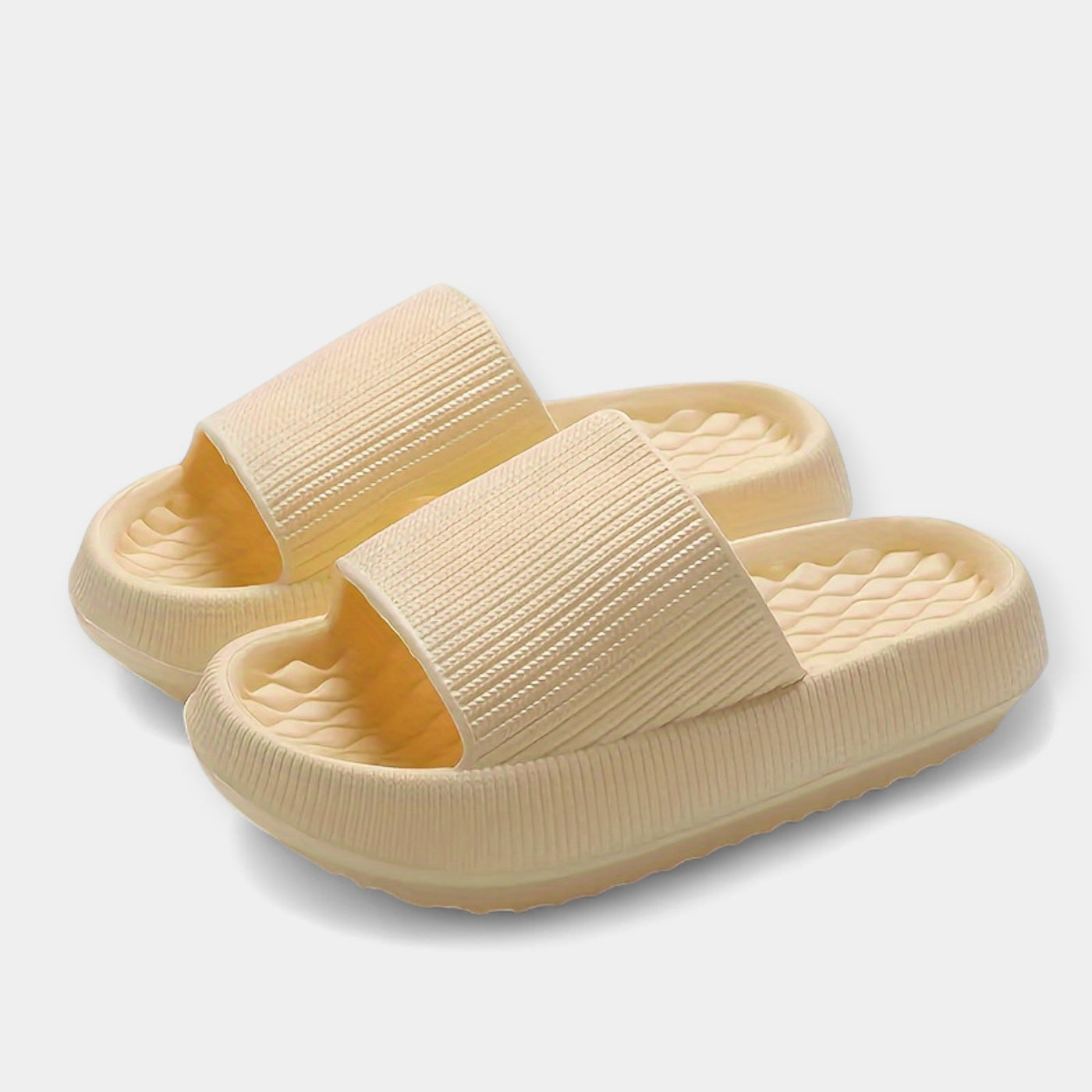 Cushioned Texture Comfort Slide Sandals