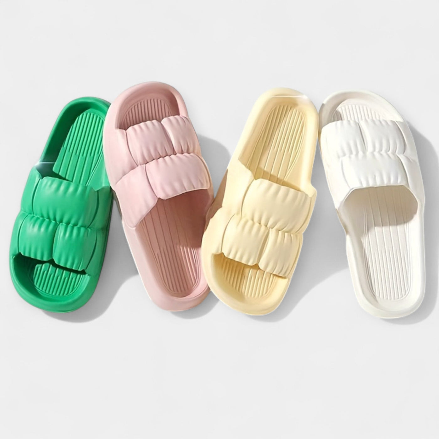 Padded Texture Comfort Slide Sandals