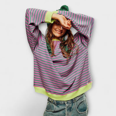 Striped oversized sweater