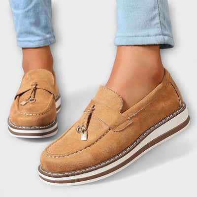 Soft casual platform loafers