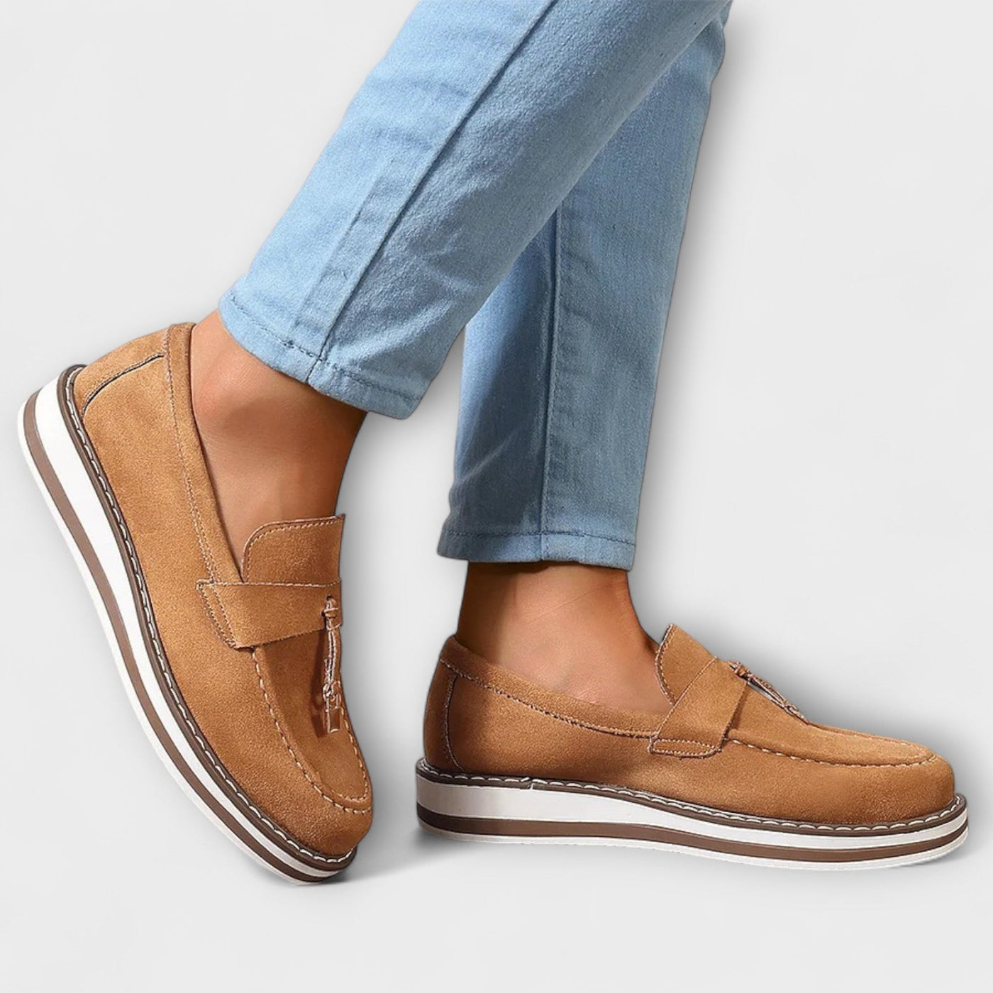 Soft casual platform loafers