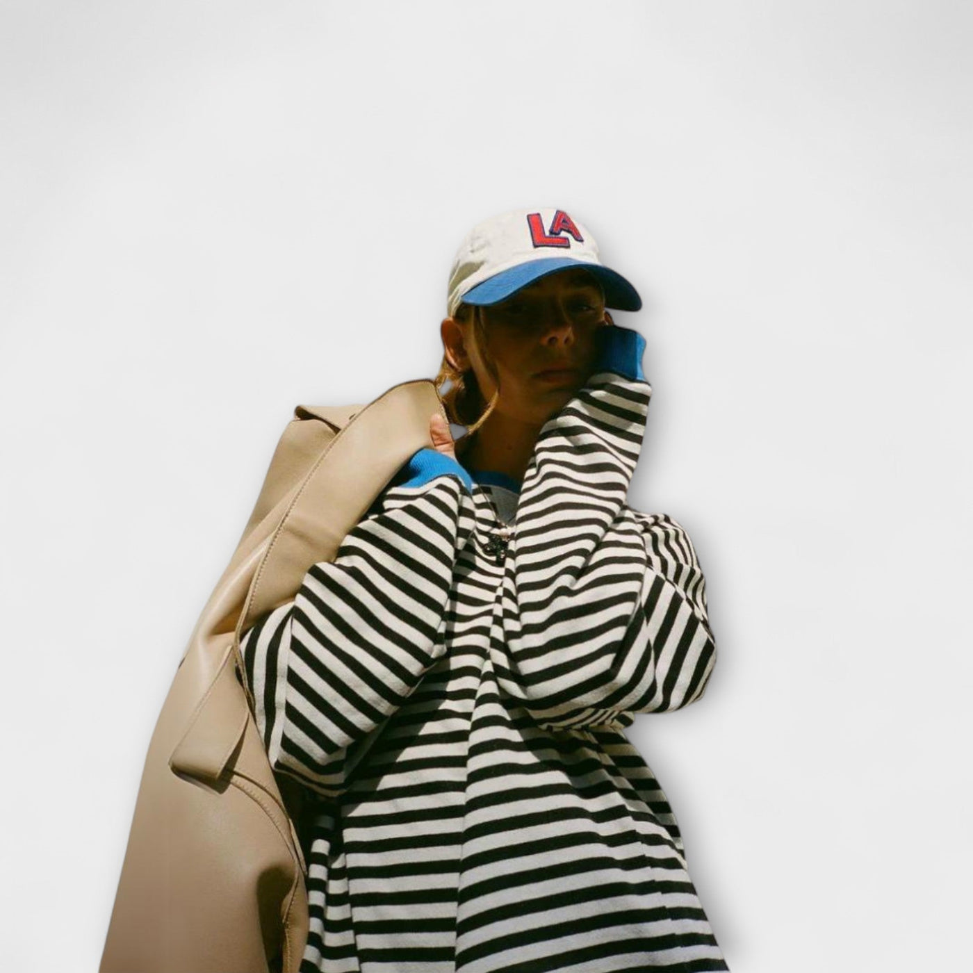 Striped oversized sweater