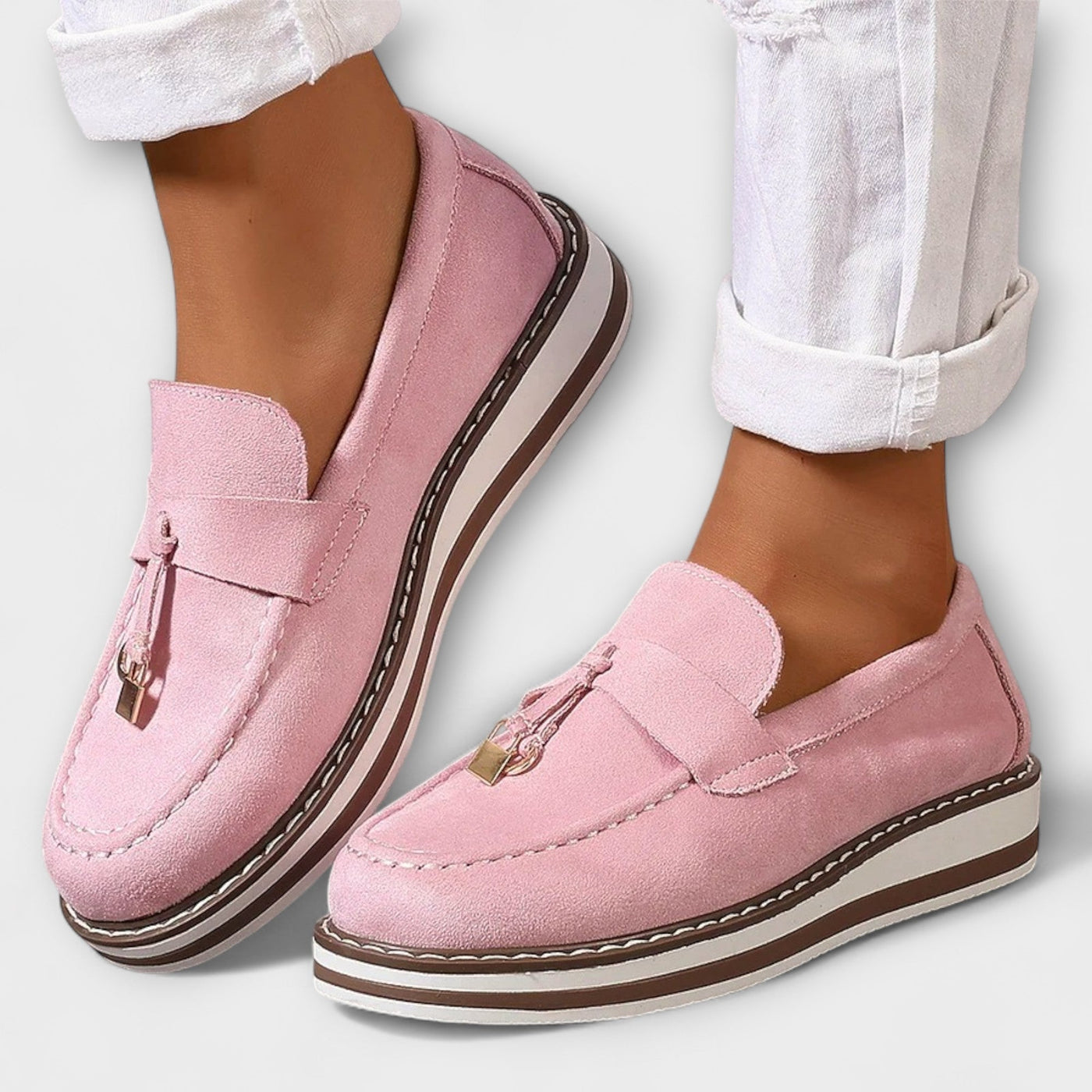 Soft casual platform loafers