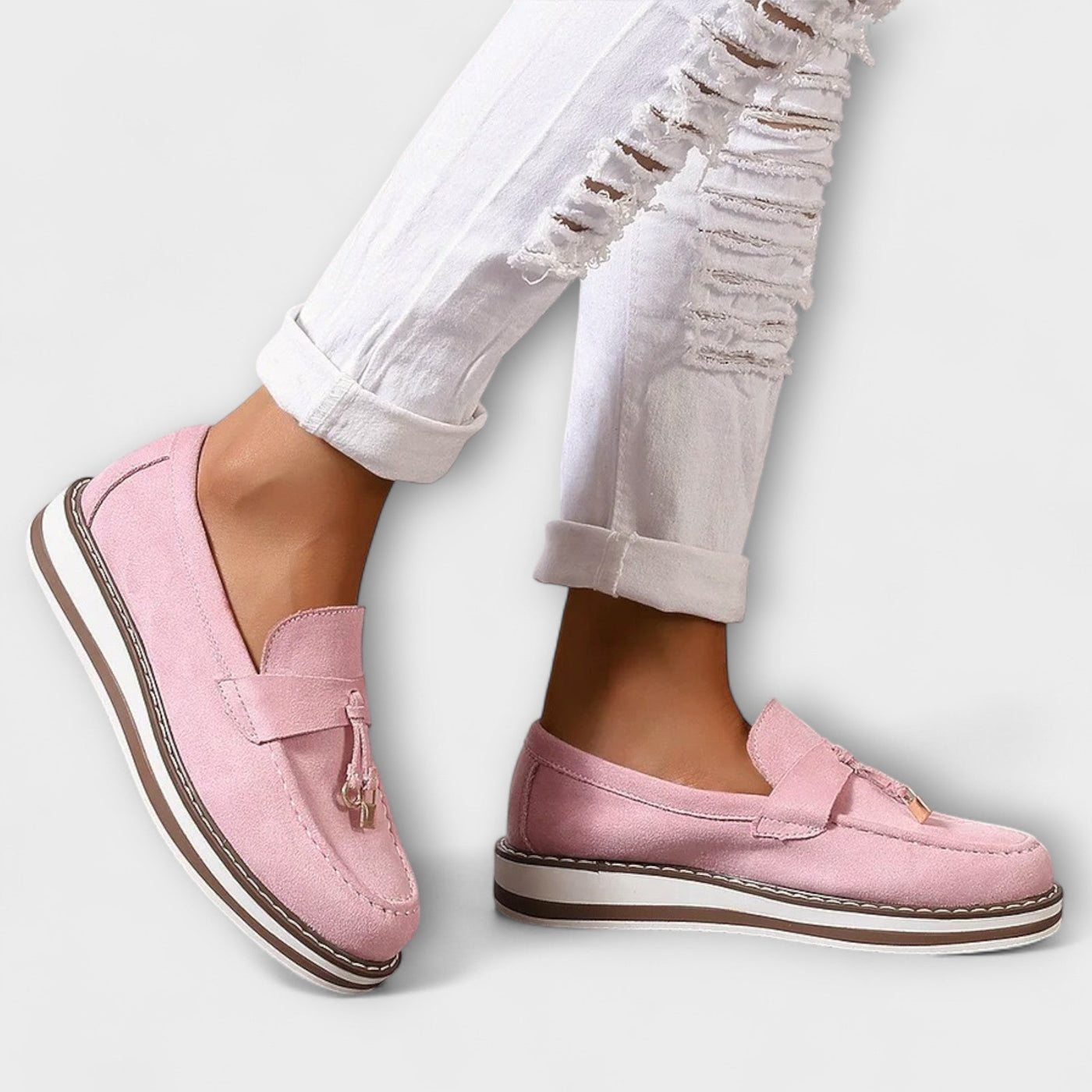 Soft casual platform loafers