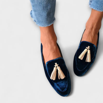 Velvet vintage moccasins
