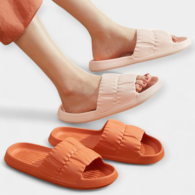 Padded Texture Comfort Slide Sandals